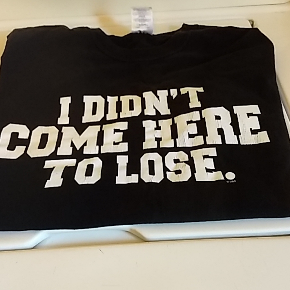 Novelty t-shirt "I didn't come here to lose" casin